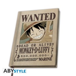 Carnet - One Piece - Wanted Luffy