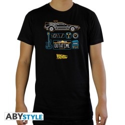 T-shirt - Back to the Future - Delorean - S Homme 