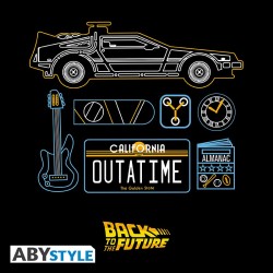 T-shirt - Back to the Future - Delorean - S Homme 