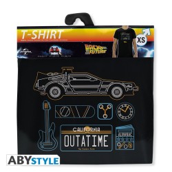 T-shirt - Back to the Future - Delorean - XL Homme 