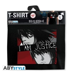 T-shirt - Death Note - I am Justice - M Unisexe 