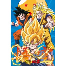Poster - Gerollt und mit Folie versehen - Dragon Ball - 3 Goku Evo