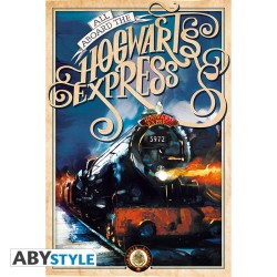 Poster - Roulé et filmé - Harry Potter - Poudlard Express retro
