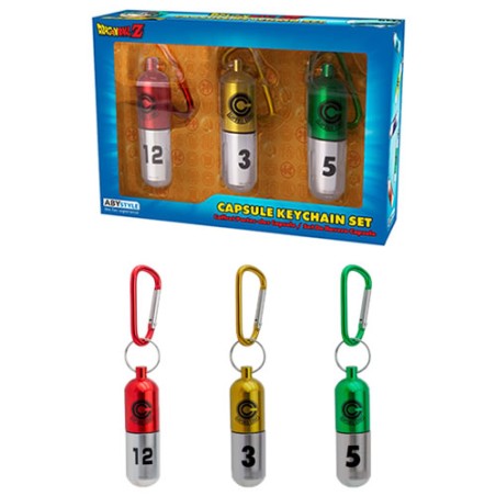 Keychain - 3D - Dragon Ball - Capsule Set