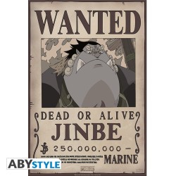 Poster - À plat - One Piece - Wanted Jinbe