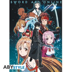 Poster - À plat - Sword Art Online - Groupe