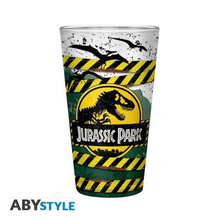 Glas - XXL - Jurassic Park - Danger high voltage