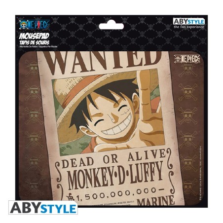 Tapis de souris - One Piece - Luffy Wanted - Monkey D. Luffy