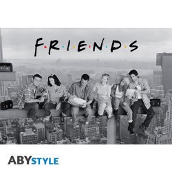 Poster - Rolled and shrink-wrapped - Friends - Perched above New York