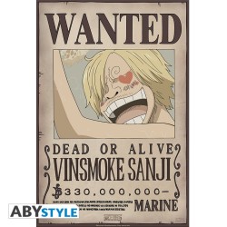 Poster - Flat - One Piece - Wanted - Sanji