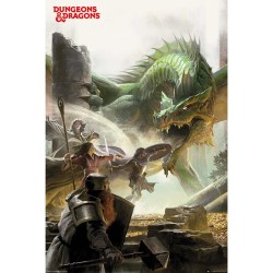 Poster - Gerollt und mit Folie versehen - Dungeons & Dragons - Kampf