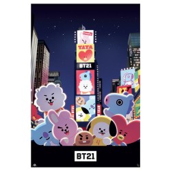 Poster - Rolled and shrink-wrapped - BT21 - Times Square
