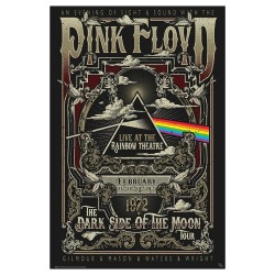 Poster - Roulé et filmé - Pink Floyd - Rainbow Theatre