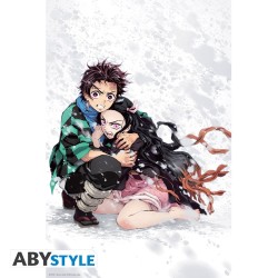 Poster - Gerollt und mit Folie versehen - Demon Slayer - Tanjiro & Nezuko