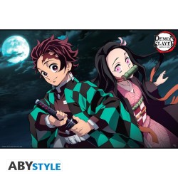 Poster - Gerollt und mit Folie versehen - Demon Slayer - Tanjiro & Nezuko