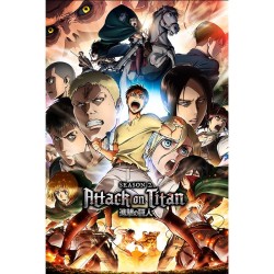 Poster - Gerollt und mit Folie versehen - Attack on Titan