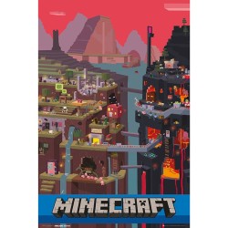 Poster - Gerollt und mit Folie versehen - Minecraft