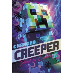 Poster - Roulé et filmé - Minecraft - Creeper