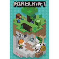 Poster - Roulé et filmé - Minecraft
