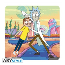 Accessoire cuisine - Sous-verre - Rick & Morty - Set 4 Emblèmes