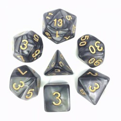 Dice sets - Dices - Pearly black