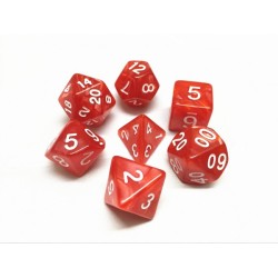 Dice sets - Dices - Pearly red