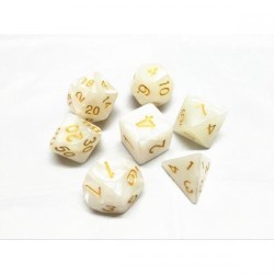 Dice sets - Dices - Pearly white