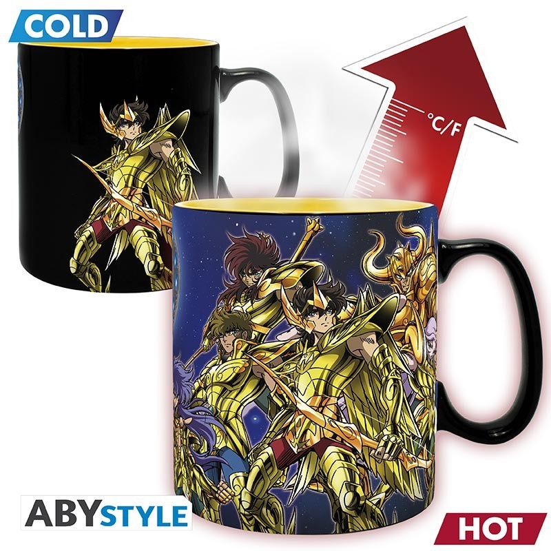 Mug - Thermo-réactif - Saint Seiya - 12 Chevaliers d'Or