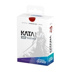 Protège-cartes - Accessoires - Boîte de 100 pièces - Katana - Standard - Rouge