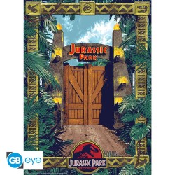 Poster - Pack de 2 - Jurassic Park - Set 2 Chibi Poster - "Porte" et "Dinosaures".