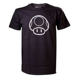 T-shirt - Nintendo - Blacklight Mushroom - XL Homme 