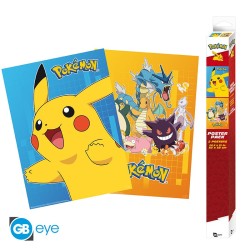 Poster - Packung mit 2 - Pokemon - Pikachu & Friends