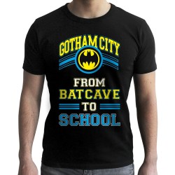 T-shirt - Batman - Batcave to school - S Unisexe 
