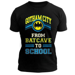T-shirt - Batman - Batcave to school - S Unisexe 