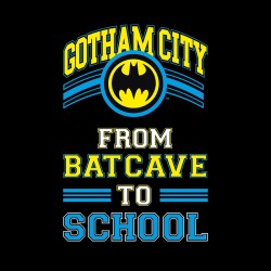 T-shirt - Batman - Batcave to school - L Unisexe 