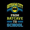 T-shirt - Batman - Batcave to school - XL - XL Homme 