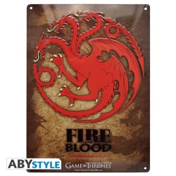 Metal plate - Game of Thrones - Targaryen family