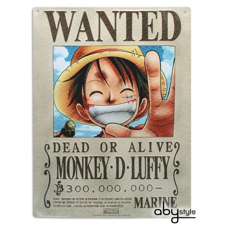 Plaque métallique - One Piece - Monkey D. Luffy