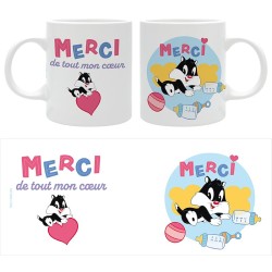 Mug - Mug(s) - Looney Tunes - Thank you with all my heart (Fr)