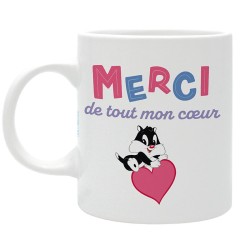 Mug - Mug(s) - Looney Tunes - Thank you with all my heart (Fr)