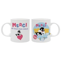 Mug - Family & Friends - Looney Tunes - Merci de tout mon coeur