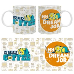 Mug - Subli - Happy Mix - Minions - My Dream Job