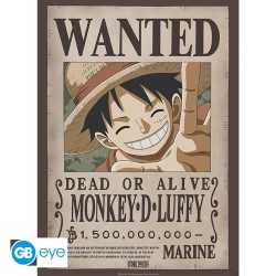 Poster - À plat - One Piece - Wanted Luffy - Monkey D. Luffy