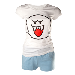 T-shirt - Nintendo - Gros Boo - L Femme 