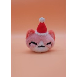 Peluche - Nemuneko - Bonnet de Noël Rose - Coll. Noël