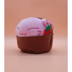 Plush - Nemuneko - Strawberry - Coll. fruits basket