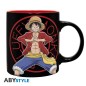 Set - One Piece - Becher 320ml + Schlüsselanhänger PVC + Notizbuch "Luffy"