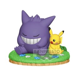 Figurine Statique - Pokemon - Ectoplasma & Pikachu