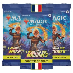 Cartes (JCC) - Pack de 3 Boosters de Draft - Magic The Gathering - L'Invasion des Machines (Fr)