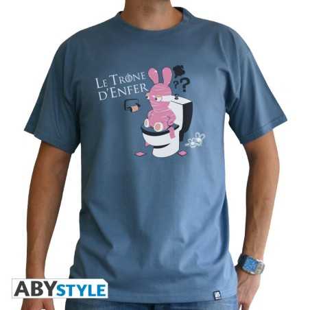T-shirt - Lapin Crétin - Thrône - L Homme 